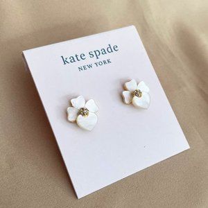 Kate Spade Natural Shell Four-leaf Clover Earrings